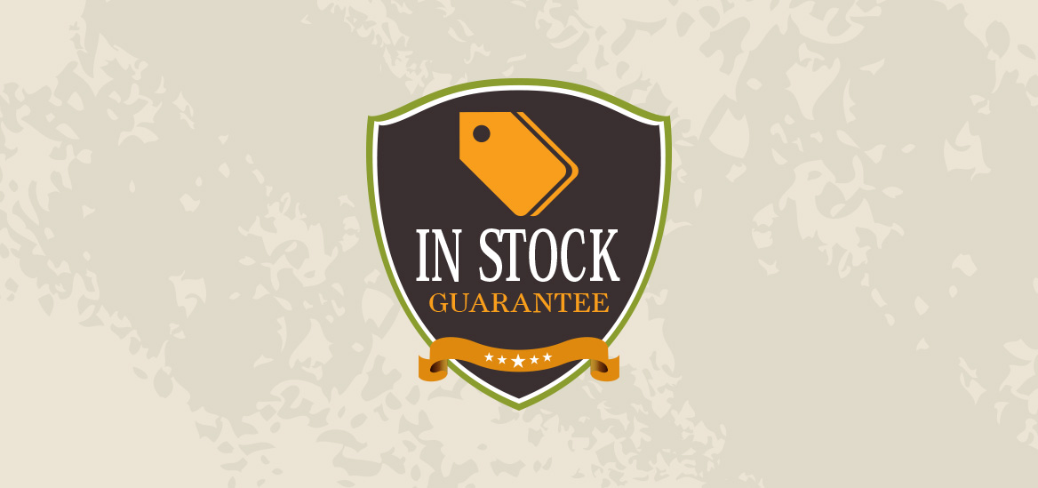 In stock guarantee or get 10% back!