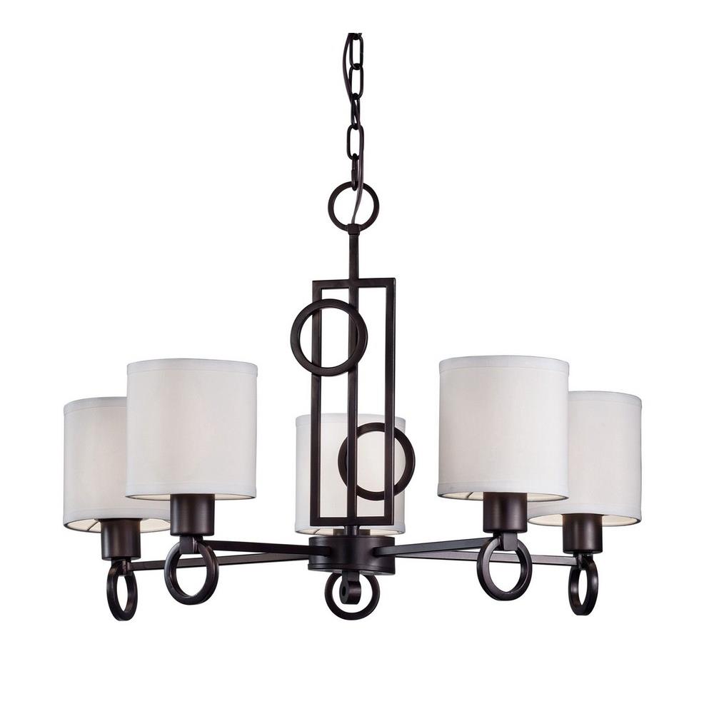 Forte Lighting - 2627-05-32 - Hope - 5 Light Chandelier-17.75 Inches Tall  and 23.25 Inches Wide