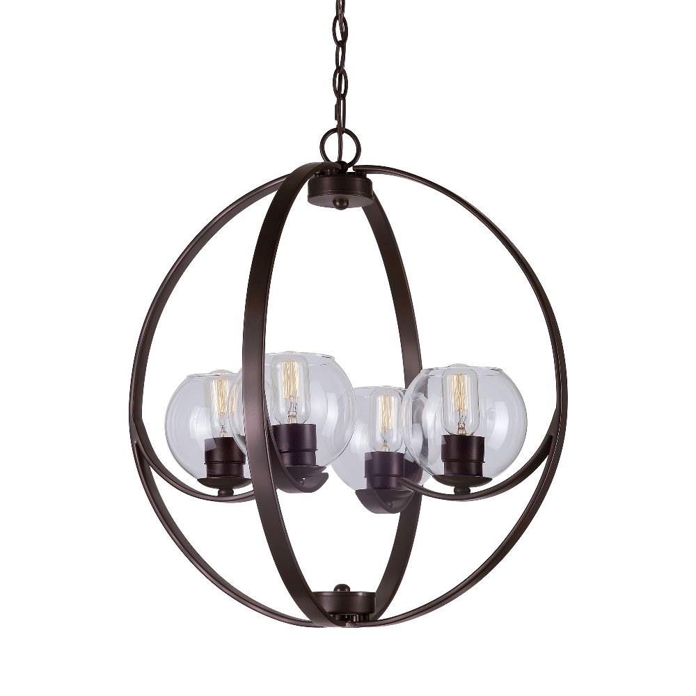Forte Lighting - 2649-04-32 - Frankie - 4 Light Chandelier In Transitional  Style-24 Inches Tall and 22 Inches Wide