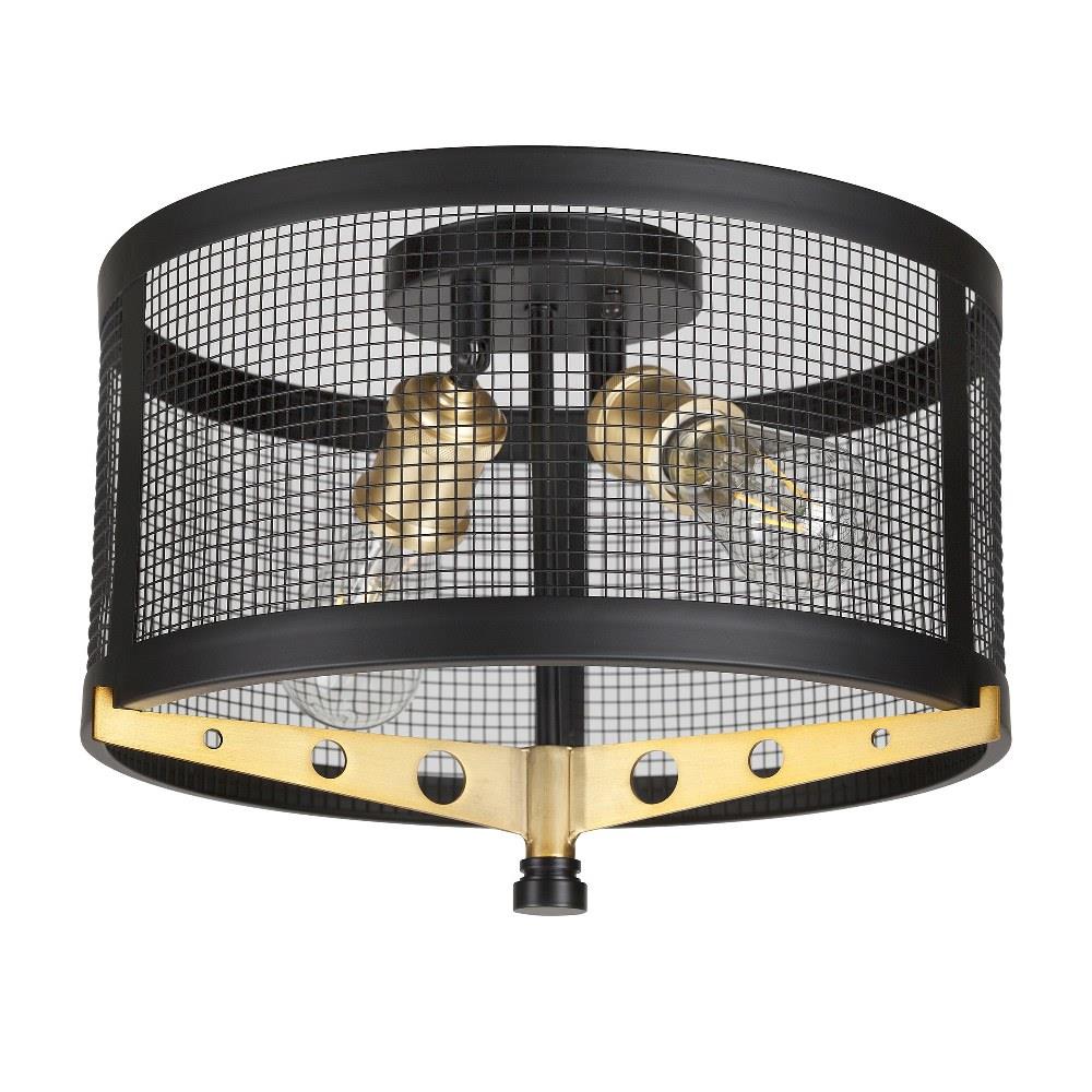 Forte Lighting - 7119-02-62 - Takoma - 2 Light Flush Mount In Transitional  Style-10.25 Inches Tall and 13.75 Inches Wide