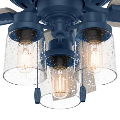 Hunter Fans 503 H44 Hartland 44 Inch Low Profile Ceiling Fan With Light Kit Hunter Fans 503 H44 Hartland 44, Hunter Ceiling Fan Chandelier Light Kit