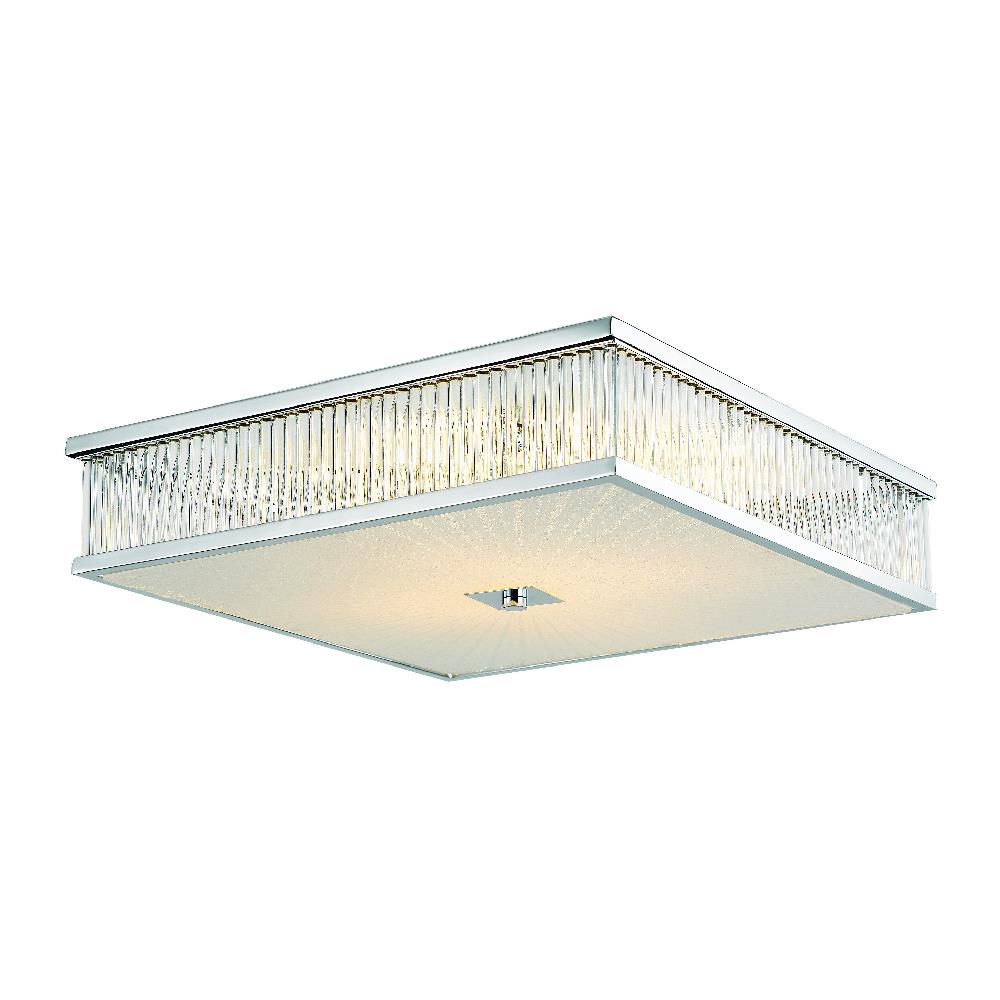 Sunburst Four Light Flush Mount