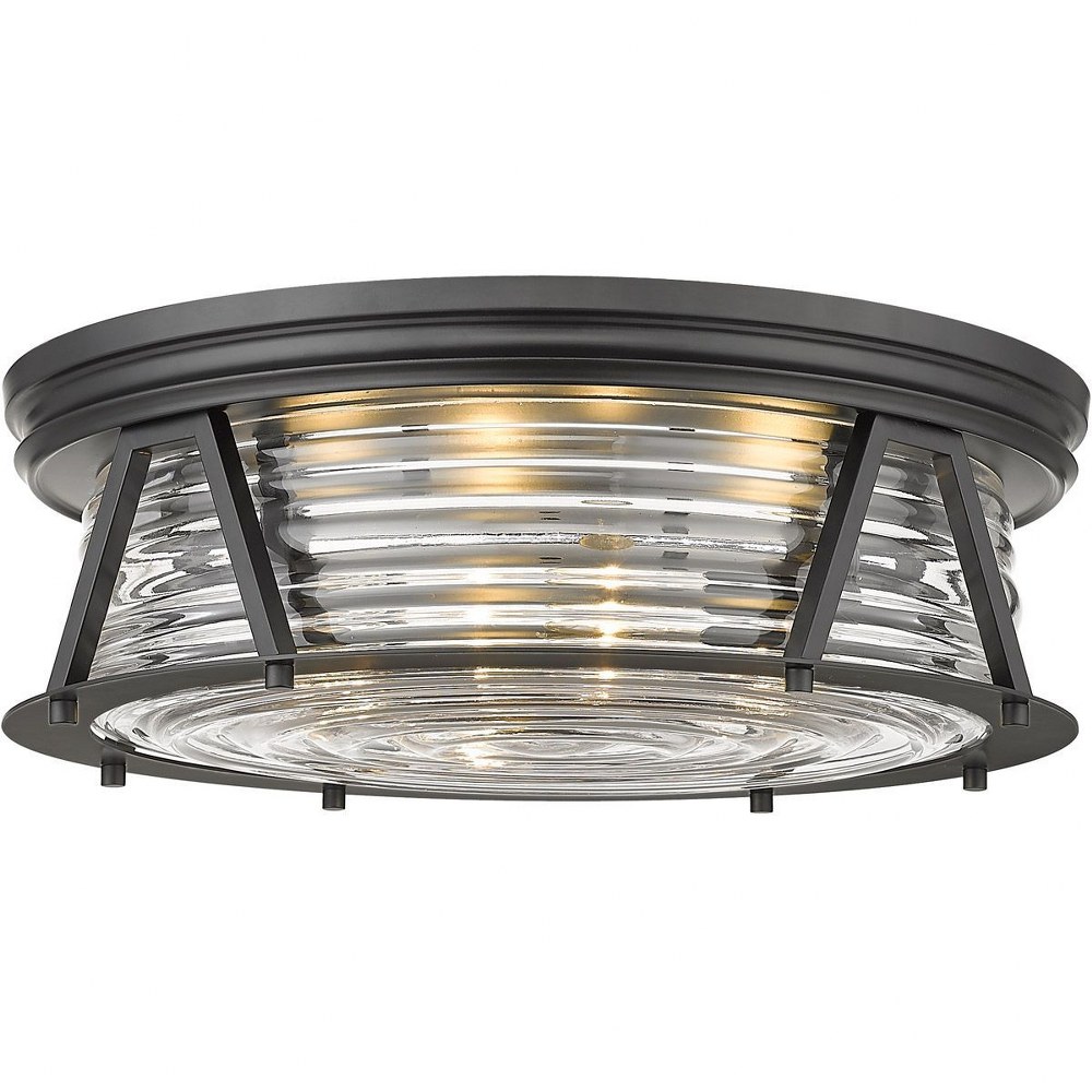 Z-Lite - Cape Harbor - 4 Light Flush Mount In Transitional Style